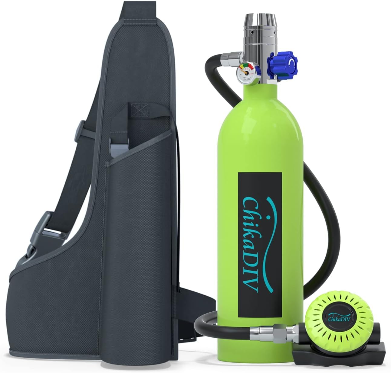 Mini Scuba Tank with 1L Capacity Portable Lung Tank Diving Tank Diving Equipment Fit for Emergency Rescue,Snorkeling, and Ship Repair