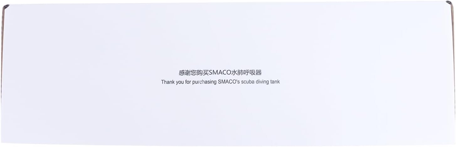 SMACO Mini Scuba Tank 1L Small Diving Tank up to 20 Minutes Dive Time Portable Lung Air Tank Diving Oxygen Cylinder Kit for Underwater Exploration Emergency Rescue Pony Bottle S400