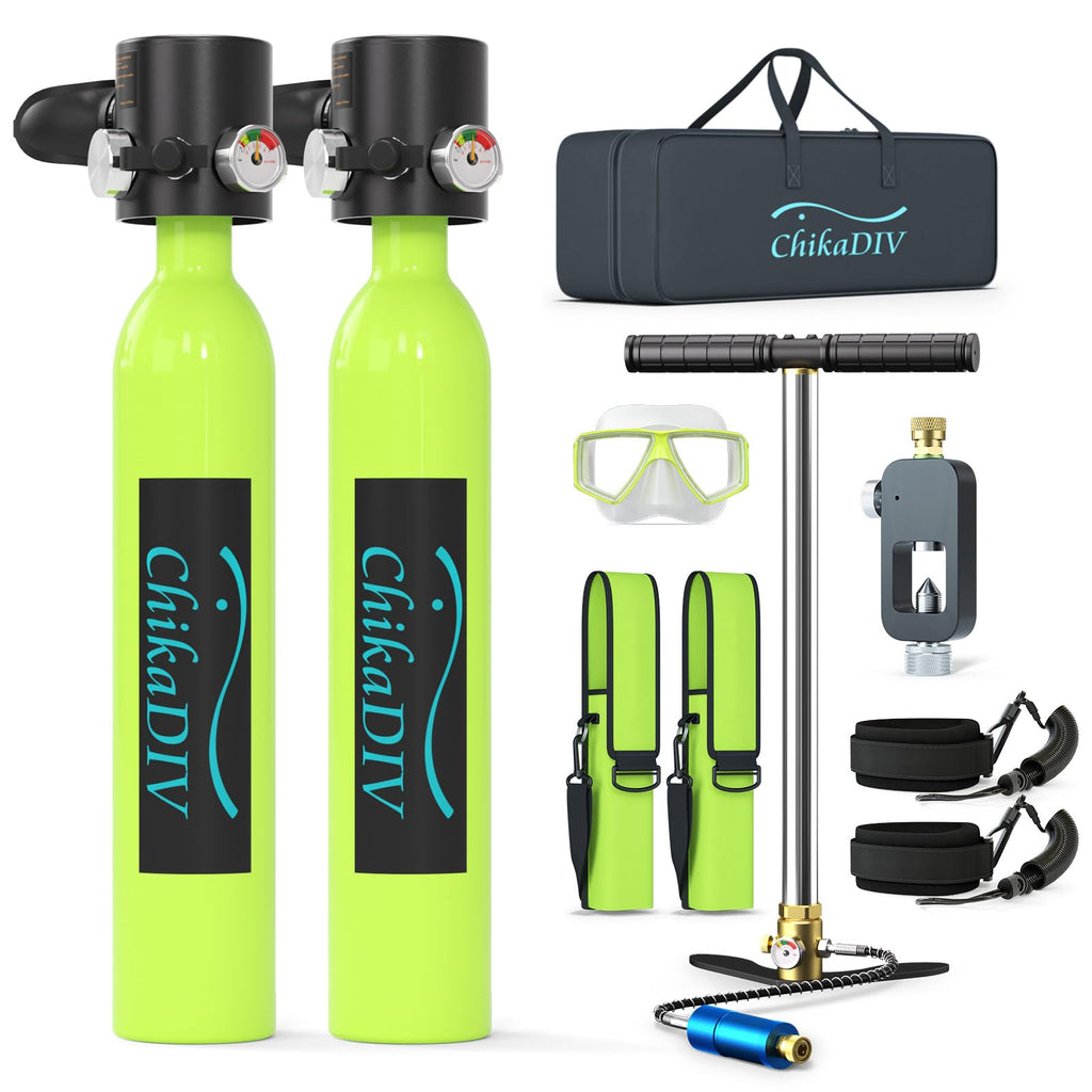 Mini Scuba Tank,Lung Tank for Snorkeling Diving, 0.5L Breath Lung Tank with Pump Underwater Equipment for Diving Practice, Emergency Rescue, Underwater Recreation Black