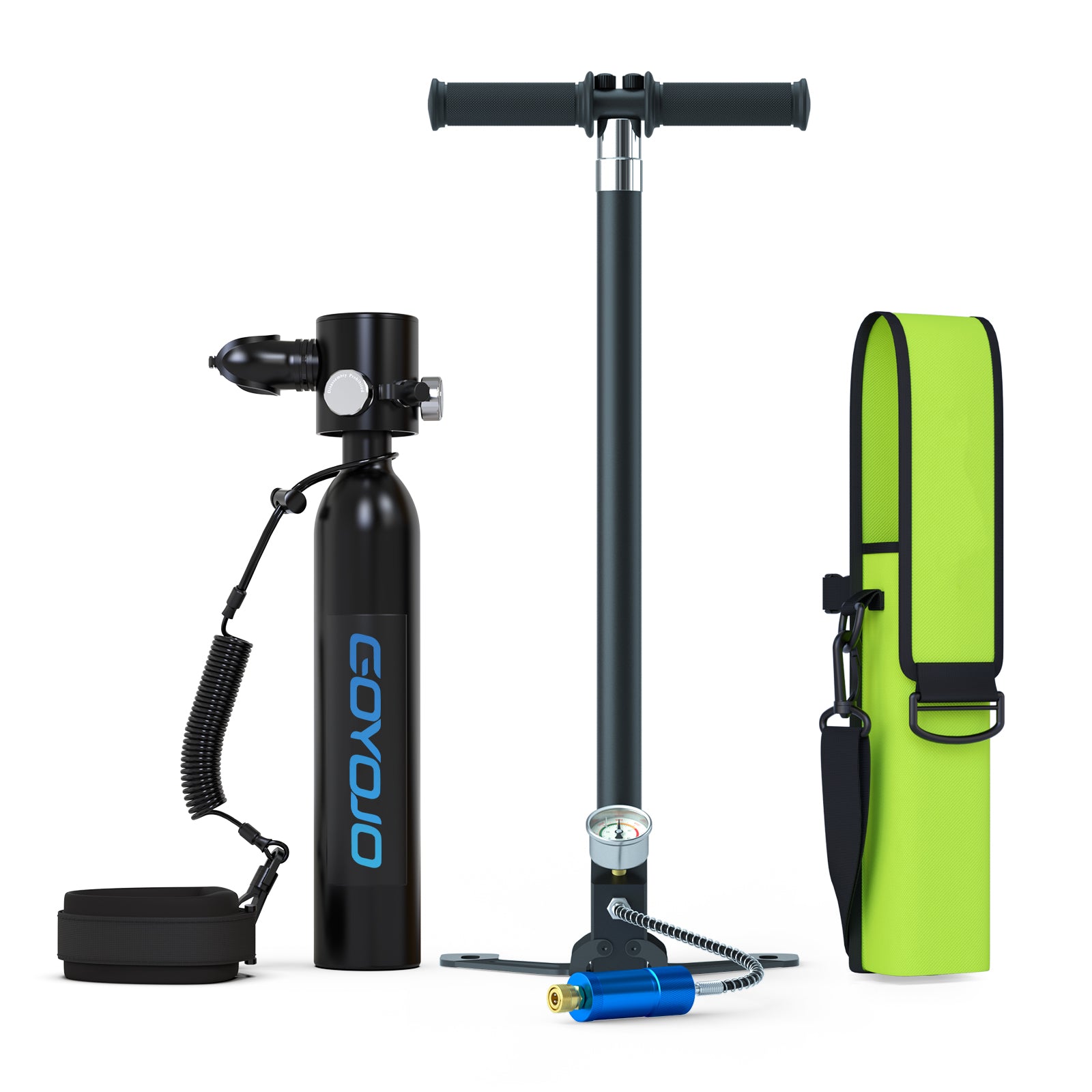 GOYOJO Mini Scuba Tank 0.5L with Hand Pump